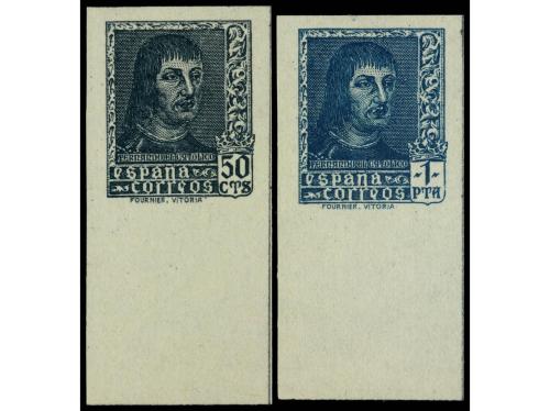 ** ESPAÑA. Ed. NE58s/9s. SERIE COMPLETA SIN DENTAR con borde