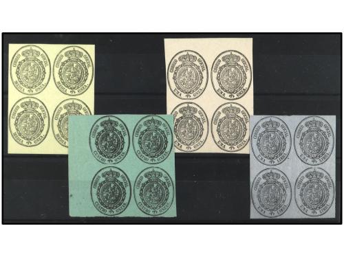 * ESPAÑA. Ed. 35/8(4). SERIE COMPLETA en bloques de 4 (sin d