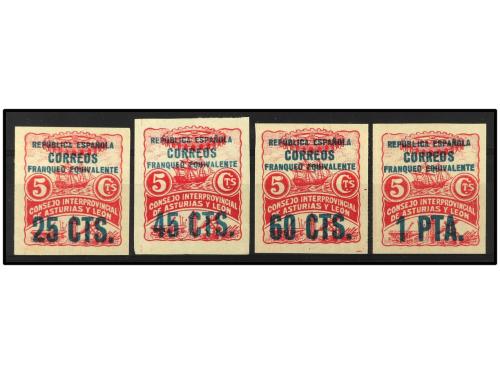 (*) ESPAÑA: ASTURIAS Y LEON. Ed. 8s/11s. SERIE COMPLETA SIN 