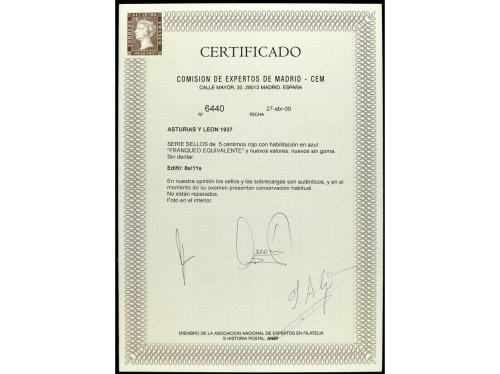 (*) ESPAÑA: ASTURIAS Y LEON. Ed. 8s/11s. SERIE COMPLETA SIN 