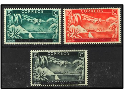 ESPAÑA GUERRA CIVIL. LAS PALMAS. SERIE COMPLETA con SOB. PAR