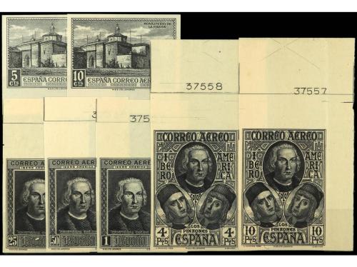 (*) ESPAÑA. Ed. 559P/65P. Juego completo de PRUEBAS EN NEGRO