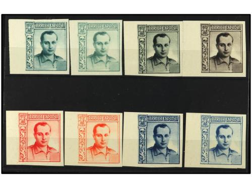 ** ESPAÑA: BENEFICENCIA. Ed. NE14. 8 Valores con VALOR OMITI