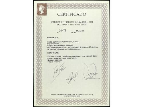 ** ESPAÑA. Ed. 174s/82s(4). SERIE COMPLETA en bloque de 4 SI