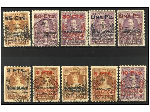 ° ESPAÑA. Ed. 392/401. SERIE COMPLETA con matasellos auténti