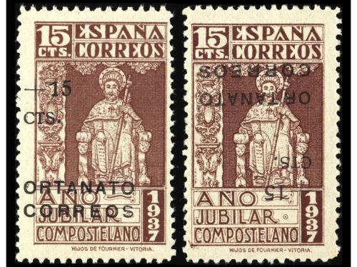 **/* ESPAÑA: BENEFICENCIA. Ed. NE33he y 33hehi. 15 cts. Dos 