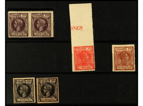 * COLONIAS ESPAÑOLAS: FERNANDO POO. Ed. 51s/4s y 66s. 1899-1