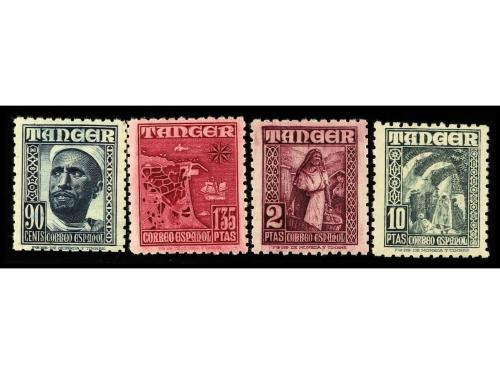 ** COLONIAS ESPAÑOLAS: TANGER. Ed. 161ec/4ec. 90 cts., 1,35 