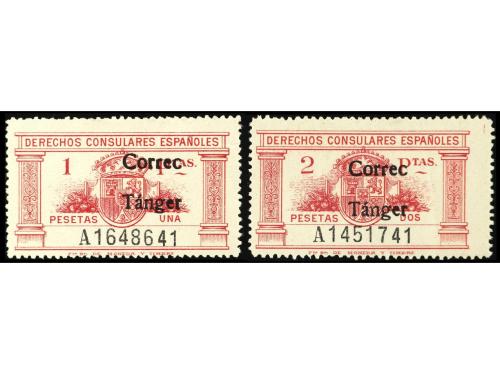 * COLONIAS ESPAÑOLAS: TANGER. Ed. 143heb/4heb. 1 pta. y 2 pt