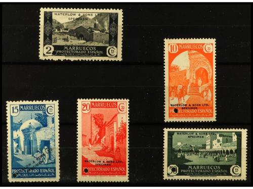 ** COLONIAS ESPAÑOLAS: MARRUECOS. Ed. 134Hcc/42Hcc. 5 Valore