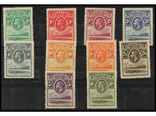 * COLONIAS INGLESAS. Yv. 1/10. BASUTOLAND. SERIE COMPLETA. P