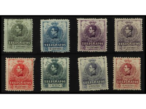 * ESPAÑA: TELEGRAFOS. Ed. 47/54. SERIE COMPLETA. PRECIOSA. R
