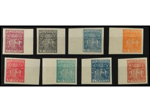 ** ESPAÑA: TELEGRAFOS. Ed. 68ns/75ns. SERIE COMPLETA SIN DEN