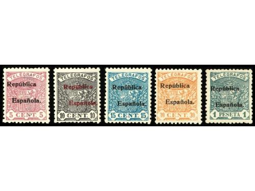 ** ESPAÑA: TELEGRAFOS. Ed. 63/7. SERIE COMPLETA. PRECIOSA. R
