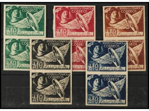 (*) ESPAÑA: FRANQUICIAS POSTALES. Ed. 23sp/7sp(2). SERIE COM