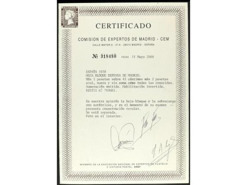 (*) ESPAÑA. Ed. 760nhi. AEREO + 5 pts. HB. SIN NUMERACIÓN y 