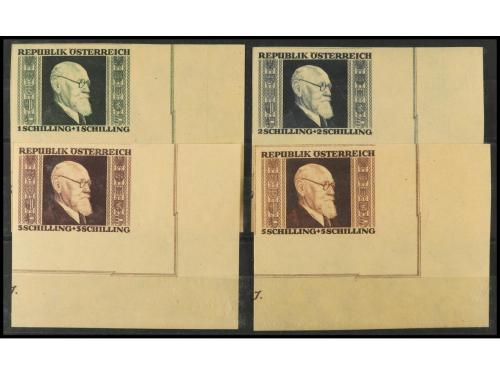 ** AUSTRIA. Yv. 634s/7s. SERIE COMPLETA SIN DENTAR. Esquina 