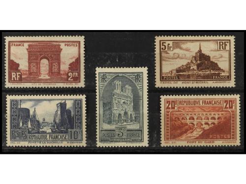 * FRANCIA. Yv. 258/62. Serie de 5 valores. MUY BONITA. Yvert