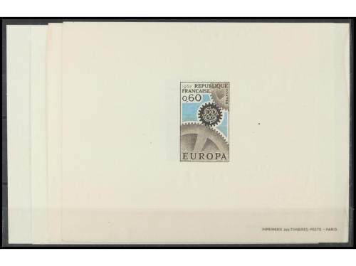 (*) FRANCIA. Yv. 1521P/2P, 2046P/7P, 2416P/7P y 2531P/2P. 4 