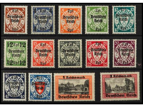 ** ALEMANIA. Yv. 258/71. DANZIG. SERIE COMPLETA. Rara sin fi