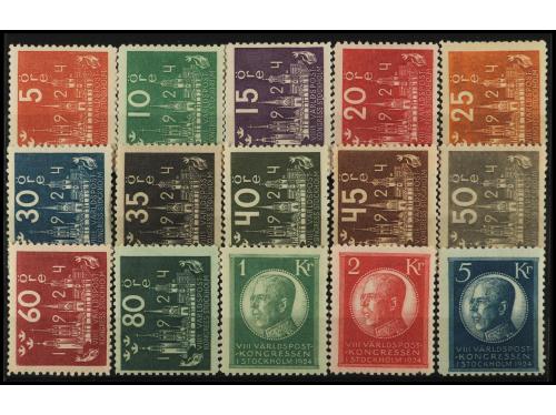 * SUECIA. Yv. 163A/77. SERIE COMPLETA. MUY BONITA. OCASIÓN. 