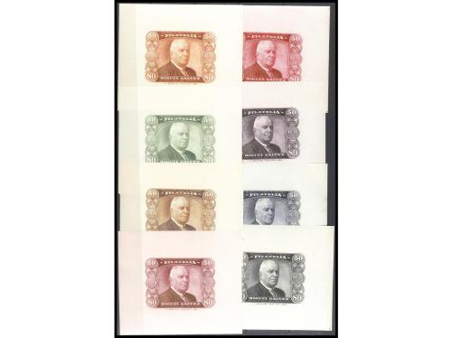 ESPAÑA. 8 PRUEBAS de un grabado que relizó Sánchez Toda a D.