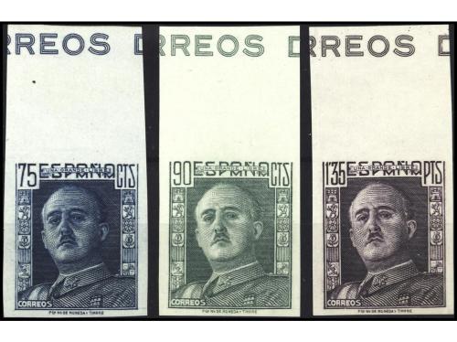 ** ESPAÑA. Ed. 999s/1001s. SERIE COMPLETA SIN DENTAR. Todos 