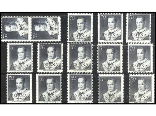 ** ESPAÑA. Ed. 1102(28). PADRE CLARET. 28 Sellos con centrad