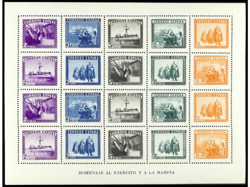 ** ESPAÑA. Ed. 849 y 850. 2 HB. (dentada y SIN DENTAR). PREC