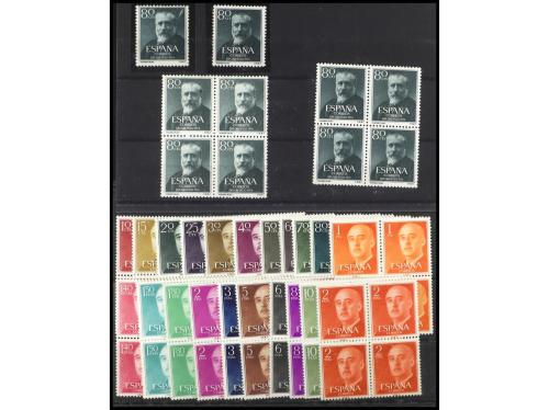 ** ESPAÑA. Ed. 1070/1163. 1951-1955. Lote compuesto por: 107