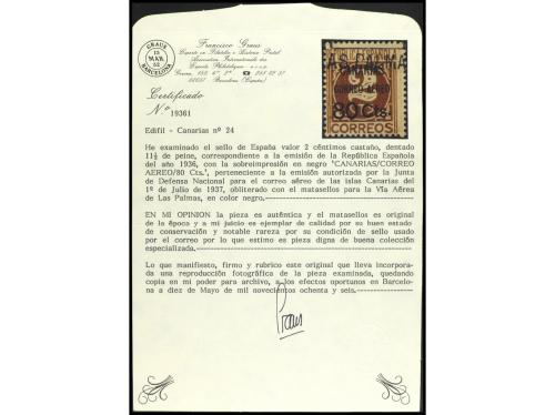 ° ESPAÑA: CANARIAS. Ed. 23/30. SERIE COMPLETA. El nº 24 Cert
