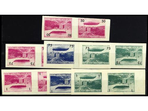 ESPAÑA: VIÑETAS. 1929. LLEGADA DEL GRAF ZEPPELIN A BARCELONA