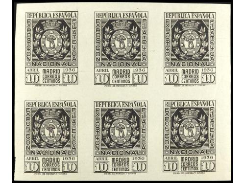 ** ESPAÑA. Ed. 727/8(6). SERIE COMPLETA en bloque de 6. PREC