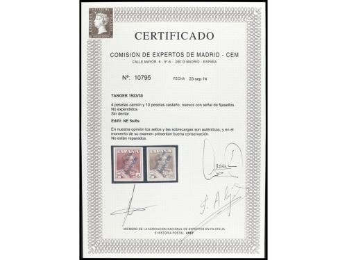* COLONIAS ESPAÑOLAS: TANGER. Ed. NE5s/6s. 4 pts. y 10 pts. 