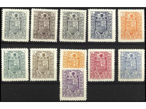 ESPAÑA: FISCALES. PÓLIZAS. SERIE COMPLETA (11 valores). PREC