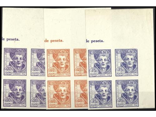 ** ESPAÑA. Ed. 954s/6s(4). SERIE COMPLETA en bloque de 4 SIN