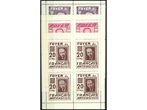 ESPAÑA GUERRA CIVIL. GG. 2216/9/20/21/22/23/25/26. FOYER DU 