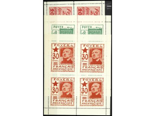 ESPAÑA GUERRA CIVIL. GG. 2216/9/20/21/22/23/25/26. FOYER DU 