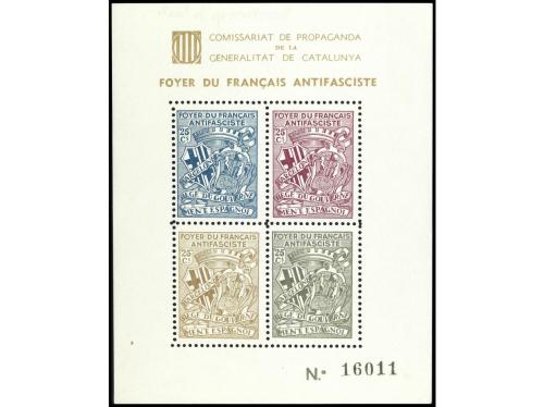 ESPAÑA GUERRA CIVIL. GG. 2259/60. FOYER DU FRANCAIS ANTIFASC