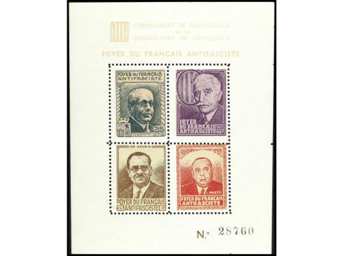 ESPAÑA GUERRA CIVIL. GG. 2279/80. FOYER DU FRANCAIS ANTIFASC