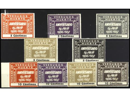 ESPAÑA GUERRA CIVIL. GG. 2513/36. ANIVERSARIO 19 JULIO 1936-