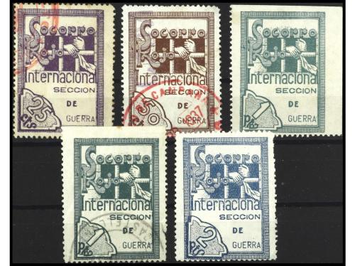 ESPAÑA GUERRA CIVIL. GG. 1562/5. S.R.I. Preciosa serie. MUY 