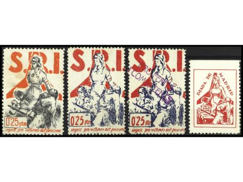 ESPAÑA GUERRA CIVIL. GG. 1605/6. S.R.I. PRO VICTIMAS DEL FAS