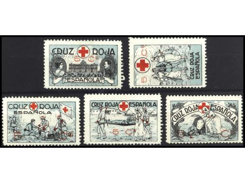ESPAÑA GUERRA CIVIL. GG. 1636. CRUZ ROJA. Lote compuesto por