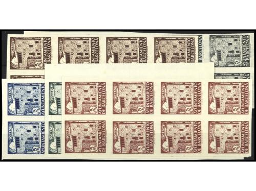 ESPAÑA: AYUNTAMIENTO DE BARCELONA. 1943-1944. Lotre compuest