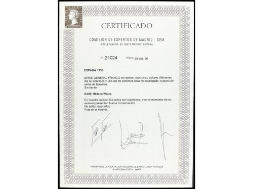 ** ESPAÑA. Ed. 868ccs/73ccs. Juego completo de COLORES CAMBI