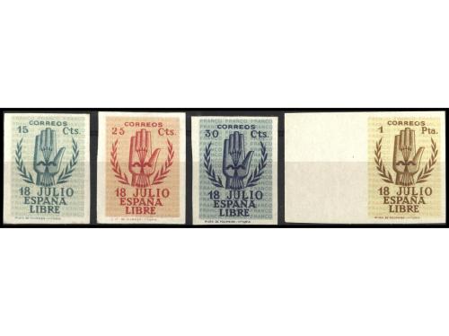 ** ESPAÑA. Ed. 851s/4s. SERIE COMPLETA SIN DENTAR. PRECIOSA.