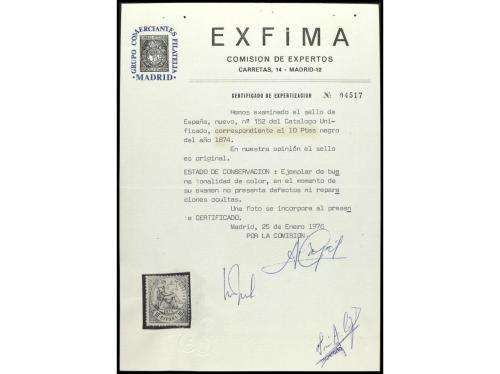 * ESPAÑA. Ed. 152. 10 pts. negro con el centrado habitual. C