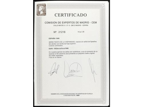 ** ESPAÑA. Ed. 1002ccs/3ccs. SERIE COMPLETA SIN DENTAR con C