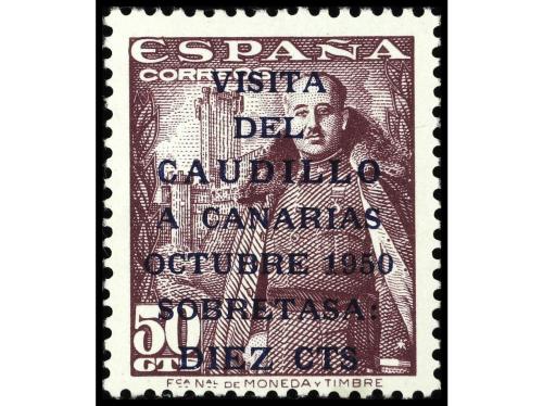 ** ESPAÑA. Ed. 1088/9. CAUDILLO A CANARIAS. SERIE COMPLETA. 